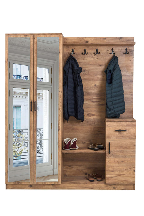 Flora 2 Kapılı portmanto