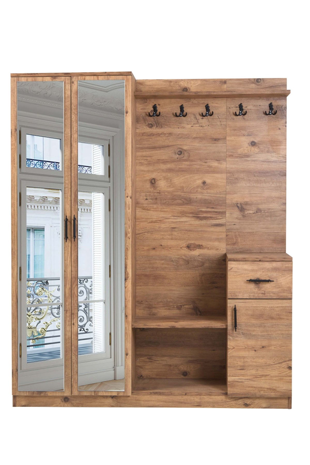 Flora 2 Kapılı portmanto