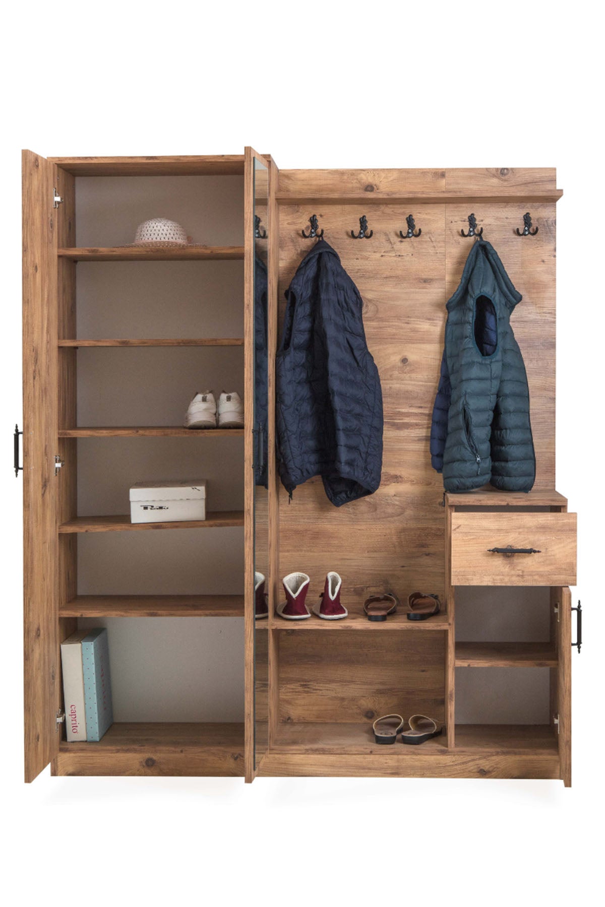 Flora 2 Kapılı portmanto