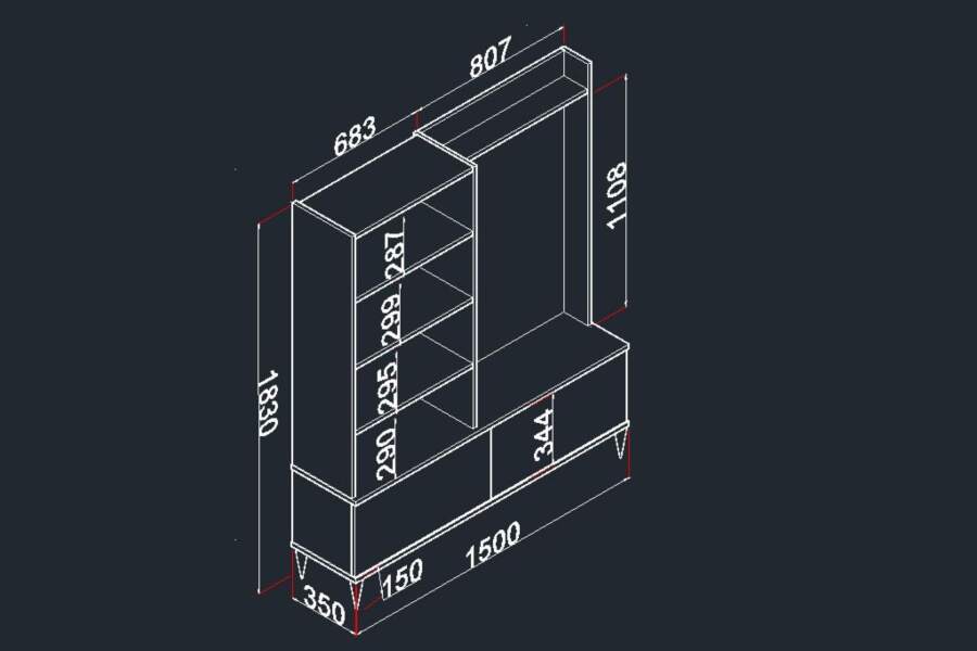 Polo Beyaz Aynalı Kapaklı Ayakkabılık, Askılık, Vestiyer, Portmanto - 4